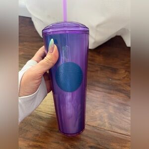 Light purple to blue ish iridescent large Starbucks cup